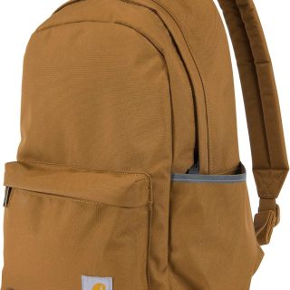 Carhartt 21L Classic Laptop Backpack, Water-Resistant Pack W/ 15" Laptop Sleeve and Organizational Compartments, PFAS Free, Carhartt Brown
